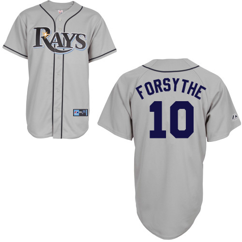 Logan Forsythe #10 mlb Jersey-Tampa Bay Rays Women's Authentic Road Gray Cool Base Baseball Jersey